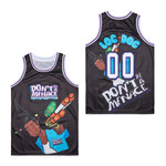 Don't Be a Menace to Loc Dog Funny Black Basketball Jersey Gift For Don't Be a Menace Fans