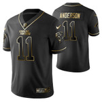 Carolina Panthers Robby Anderson 11 2021 NFL Golden Edition Black Jersey Gift For Panthers Fans