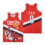 Ripcity Taz 0 Funny Tasmanian devil Cartoon Basketball Jersey Gift For Ripcity Fans
