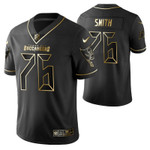 Tampa Bay Buccaneers Donovan Smith 76 2021 NFL Golden Edition Black Jersey Gift For Buccaneers Fans