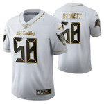 Tampa Bay Buccaneers Shaquil Barrett 58 2021 NFL Golden Edition White Jersey Gift For Buccaneers Fans