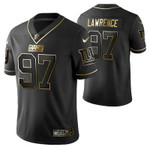New Orleans Saints Dexter Lawrence 97 2021 NFL Golden Edition Black Jersey Gift For Saints Fans