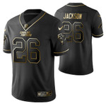 Carolina Panthers Donte Jackson 26 2021 NFL Golden Edition Black Jersey Gift For Panthers Fans