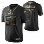 Buffalo Bills Gregory Rousseau 50 2021 NFL Golden Edition Black Jersey Gift For Bills Fans