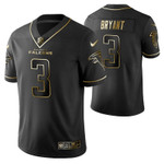 Atlanta Falcons Matt Bryant 3 2021 NFL Golden Edition Black Jersey Gift For Falcons Fans