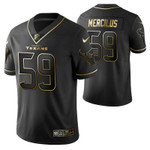 Houston Texans Whitney Mercilus 59 2021 NFL Golden Edition Black Jersey Gift For Texans Fans
