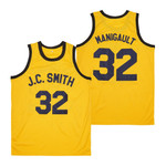 Earl Manigault 32 JC Smith College Basketball Gold Jersey Gift For Manigault Fans