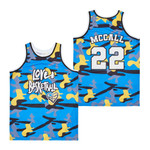 Love And Basketball Quincy McCall 22 Legends Basketball Blue Camo Jersey Gift For McCall Fans