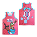 Don't Be a Menace to Loc Dog Funny Pink Basketball Jersey Gift For Don't Be a Menace Fans
