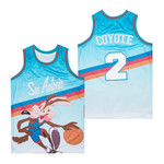 San Antonio Spurs The Coyote 2 Funny Mascot Basketball Blue Jersey Gift For San Antonio Spurs Fans