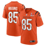 Cincinnati Bengals Tee Higgins 85 2022 NFL Superbowl LVI Match Orange Jersey Gift For Bengals Fans
