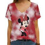Topsportee Arizona Diamondbacks Minnie Limited Edition Summer Collection Women V Neck T-shirt XS-2XL NLA0010033