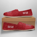 Topsportee Boston Red Sox Flower Lace Pattern Limited Edition Toms Slip On Shoes NLA014536