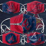 Topsportee MLB Atlanta Braves Limited Edition Amazing 5PCS Set PM2.5 Activated Carbon Filter Face Masks
