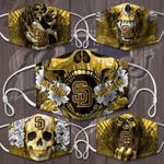 Topsportee MLB San Diego Padres Limited Edition Amazing 5PCS Set PM2.5 Activated Carbon Filter Face Masks TOP000090