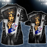 Topsportee Toronto Blue Jays Limited Edition Over Print Full 3D T-shirt Zip Hoodie S - 5XL