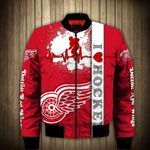 Topsportee Detroit Red Wings Winter Bomber Jacket 3D Full Print