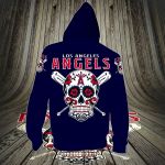 Stocktee Los Angeles Angels Limited Edition Over Print Full 3D Zip Hoodie S - 5XL