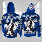 Topsportee Toronto Blue Jays Limited Edition Over Print Full 3D Zip Hoodie S - 5XL