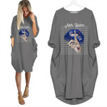 Topsportee New York Mets Haters Shut Up Loose Casual Batwing Dress 6 Colors Size S-5XL PTL000150