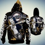 Stocktee Milwaukee Brewers Limited Edition Over Print Full 3D T-shirt Zip Hoodie S - 5XL