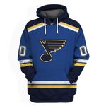 NHL St. Louis Blues Hoodie, Zip Hoodie, Tshirt, Sweatshirt Design 3d Full Sizes S - 5XL Custom Name And Number Z91603
