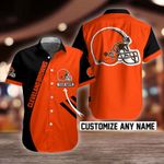 NFL Cleveland Browns Button Shirt Design 3D Full Printed Custom Name Sizes S - 5XL N91705