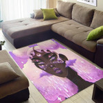 Purple Lady Star African American Area Rug Home Decor