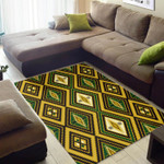 Yellow And Freen Picture Frame African American Area Rug Home Decor