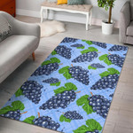 Watercolor Grape Pattern Area Rug Bold Patterns Tasteful Style Home Decor