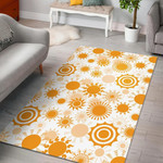 Sun Design Pattern Area Rug Bold Patterns Tasteful Style Home Decor