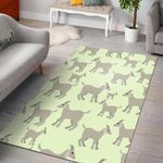 Little Young Goat Pattern Area Rug Bold Patterns Tasteful Style Home Decor
