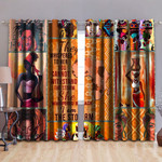 African Culture I Am The Storm Printed Window Curtain