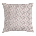Sketch Style Foliage Pattern Art Printed Cushion Cover