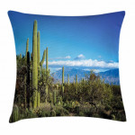 Tucson Countryside Cacti Pattern Printed Cushion Cover