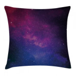 Stardust Space Rainbow Pattern Printed Cushion Cover