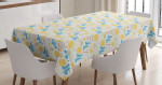 Rubber Boots Gloves Rain Printed Tablecloth Home Decor