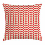 Red Polka Dots Vibrant Art Printed Cushion Cover