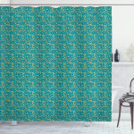 Leaves And Berries Pattern Shower Curtain Home Decor