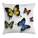 Nature Moths Wings Art Pattern Printed Cushion Cover