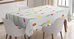 Country Tulips Simple Style Printed Tablecloth Home Decor