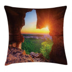 Canyon At Sunset Time Art Printed Cushion Cover