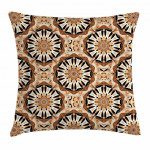 Orient Floral Mandala Brown Art Pattern Printed Cushion Cover