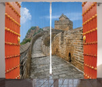 Silk Road Of China Pattern Window Curtain Home Decor