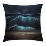 Gothic Wave Alone Woman Cushion Cover Home Decor