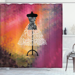 Abstract Blur Dress Shower Curtain Home Decor