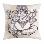 Paisley Zen Chakra Pattern Art Printed Cushion Cover