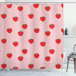 Cartoon Summer Fruits Pattern Shower Curtain Home Decor