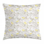 Tree And Birds Art Printed Cushion Cover