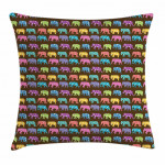 Animals With Circles Art Pattern Printed Cushion Cover